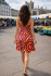 Bright Pink Colourful Dotty Short Summer Dress - Fair Trade 100% Cotton